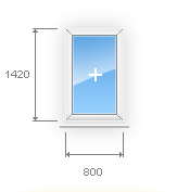 Одностворчатые окна Эстет с доставкой и установкой